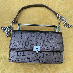 BOTKIER NEW YORK Small Lennox Croc-Embossed Leather Crossbody